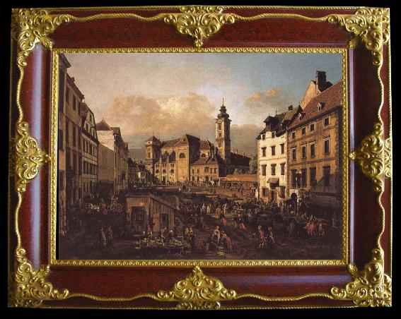 framed  Bernardo Bellotto The Freyung in Vienna from the south-east, Ta119-3